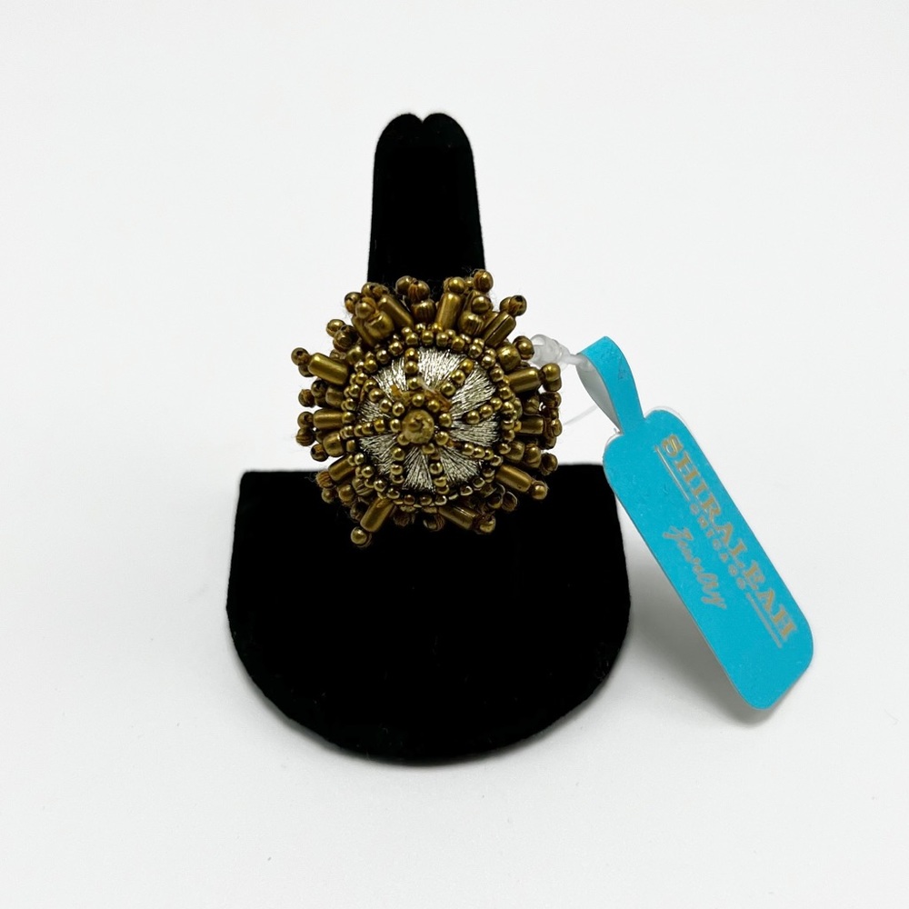 Shiraleah Anthropologie Ofelia Ring in Antique Gold OS
